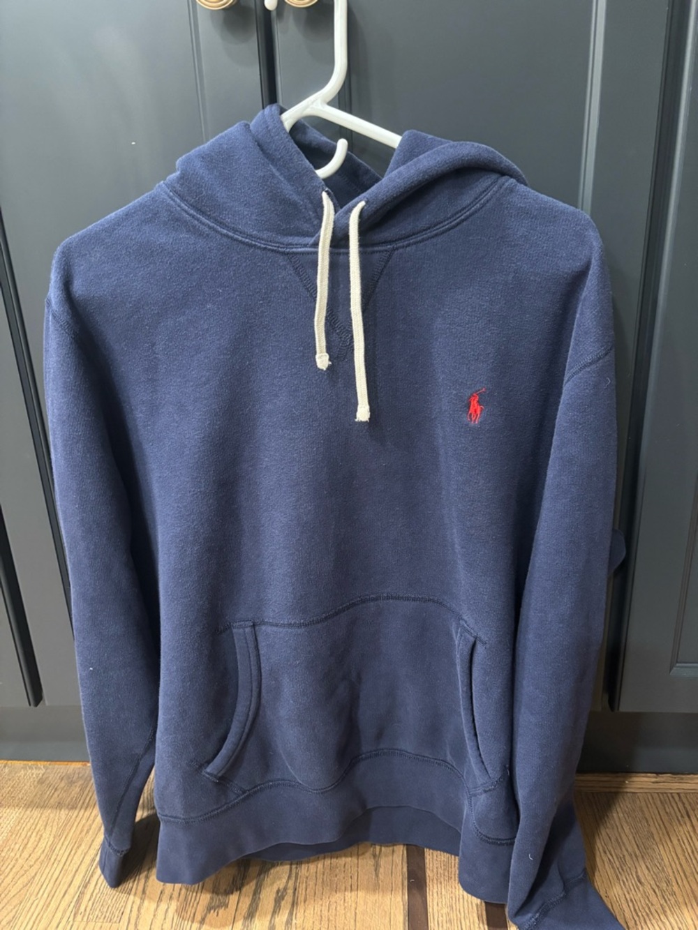 Polo by Ralph Lauren Navy Hoodie with Red Pony
